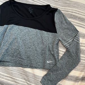 Nike long sleeved crop top